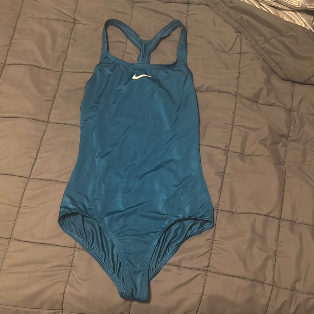 Nike Blue One-Piece Swimwear Classic Design